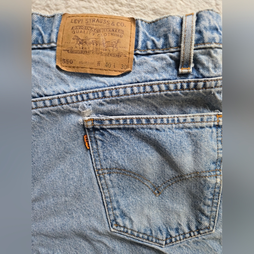 Levi's Vintage 90s Orange Tag 550s Denim Jeans Sz40x30